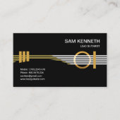 Ultra kreativer futuristischer Gitarrist-Musiker Visitenkarte (Vorderseite)