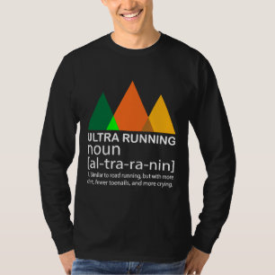 Ultra-Laufen Lustige Marathonläufer-Definition Gif T-Shirt