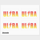Ultra läuft rechteckiger aufkleber (Blatt)