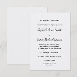 Ultra Light Gray Minimal Background Begleitkarte