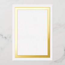 Ultra Luxe Gold Foil Border Cardstock