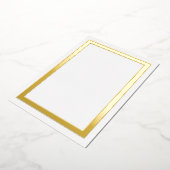 Ultra Luxe Gold Foil Border Cardstock Folieneinladung (Gedreht)