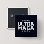 Ultra MAGA | 2024 Republikaner für Präsident Grung Button (Vorne & Hinten)