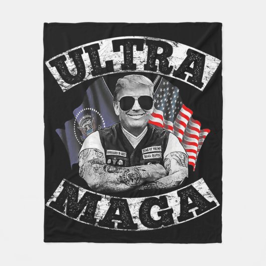 Ultra MAGA 76 Fleecedecke (Vorderseite)