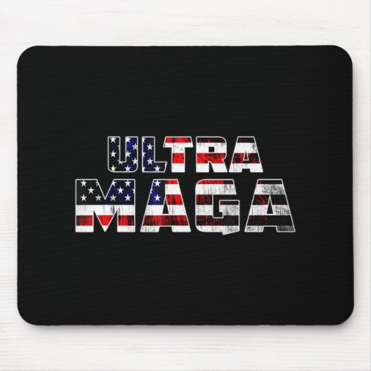 Ultra Maga Donald Trump Joe Biden Republikaner Ame Mousepad (Vorne)