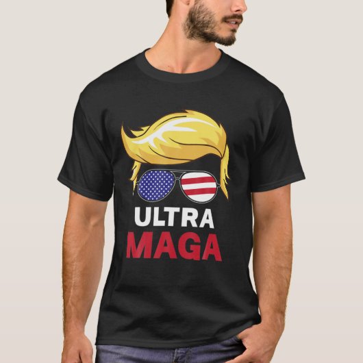 Ultra Maga Funny Great MAGA King Pro Trump T-Shirt (Vorderseite)