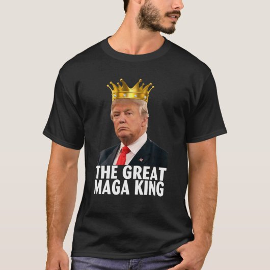 Ultra Maga Funny Great MAGA King Pro Trump T-Shirt (Vorderseite)
