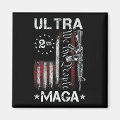 Ultra MAGA Gun AR - Zitat Patriotische amerikanisc Magnet (Vorne)