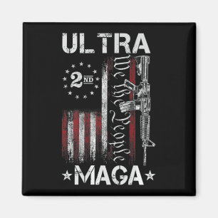 Ultra MAGA Gun AR - Zitat Patriotische amerikanisc Magnet