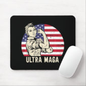 Ultra Maga Messy Bun Mousepad (Mit Mouse)