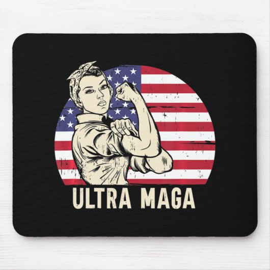 Ultra Maga Messy Bun Mousepad (Vorne)