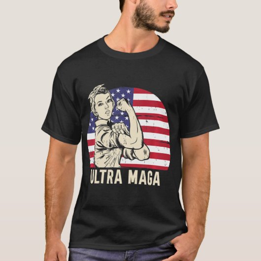 Ultra Maga Messy Bun T-Shirt (Vorderseite)