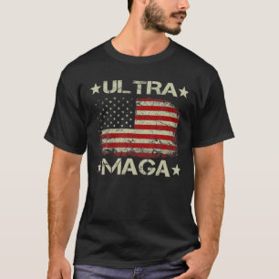 Ultra Maga Messy Bun- The Great Maga King Donald T T-Shirt