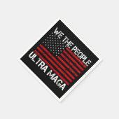 Ultra Maga Pro Trump 2024 Funny Republikaner Serviette (Ecke)