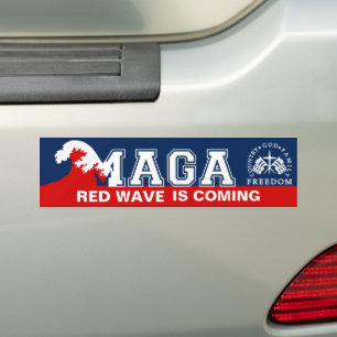 Ultra MAGA Red Wave kommt 2022 2024 Autoaufkleber