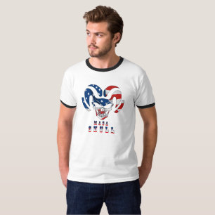 Ultra Maga Schädel Herren Ringertrikot T-Shirt