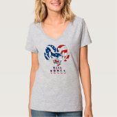 Ultra Maga Skull | Women's V-Neck T-Shirt (Vorderseite)