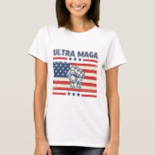Ultra MAGA T - Shirt - Patriotic Donald Trump (Vorderseite)