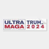Ultra MAGA Trump 2024Autoaufkleber Autoaufkleber (Vorne)