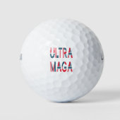 Ultra MAGA Trump Patriotische Republikanische Kons Golfball (Vorderseite)
