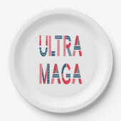 Ultra MAGA Trump Patriotische Republikanische Kons Pappteller (Vorderseite)