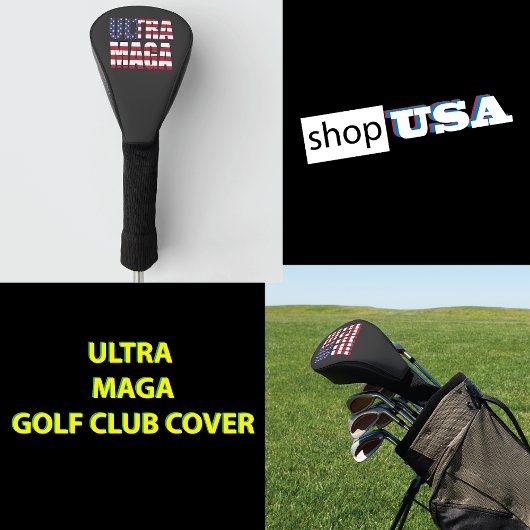 Ultra MAGA Trump Support ⛳ Great USA Golf Headcover
