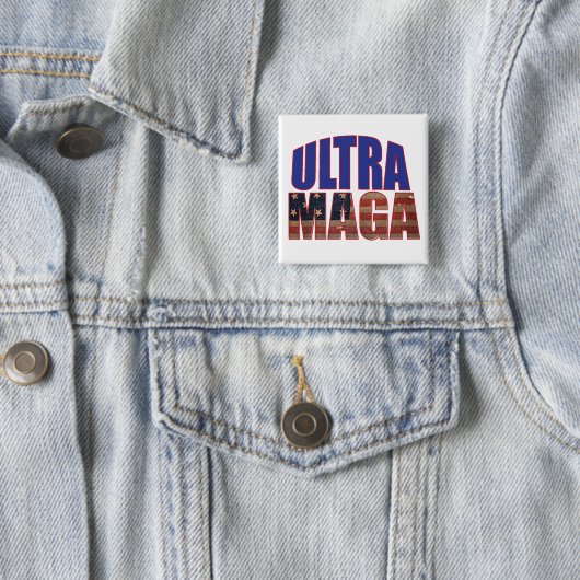 Ultra MAGA Trump Unterstützer 💡 Great Again USA Button (Beispiel)