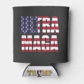 Ultra MAGA Trump Unterstützer 💡 Great Again USA Dosenkühler (Vorderseite)