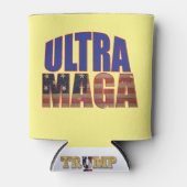 Ultra MAGA Trump Unterstützer 💡 Great Again USA Dosenkühler (Vorderseite)