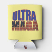 Ultra MAGA Trump Unterstützer 💡 Great Again USA Dosenkühler (Rückseite)