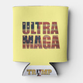 Ultra MAGA Trump Unterstützer 💡 Great Again USA Dosenkühler (Vorderseite)