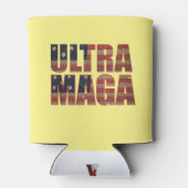 Ultra MAGA Trump Unterstützer 💡 Great Again USA Dosenkühler (Rückseite)