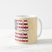 Ultra MAGA Trump Unterstützer 💡 Great Again USA Kaffeetasse (VorderseiteRechts)