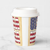 Ultra MAGA Trump Unterstützer 💡 Great Again USA Pappbecher (Rechts)