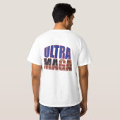 Ultra MAGA Trump Unterstützer ⛳ Great Again USA T-Shirt (Schwarz voll)