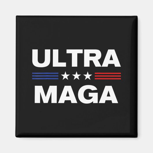 Ultra Maga United State Fahne 3 Magnet (Vorne)