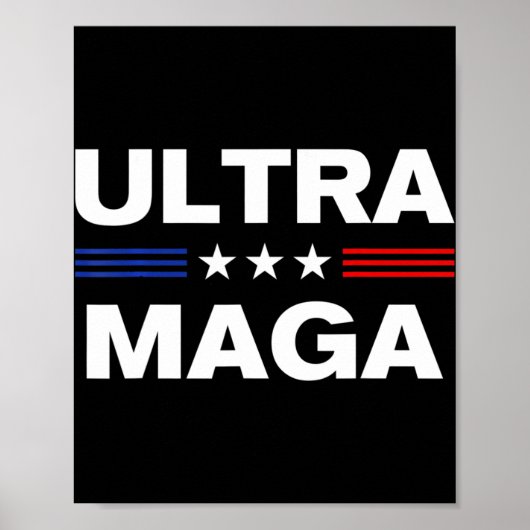 Ultra Maga United State Fahne 3 Poster (Vorne)