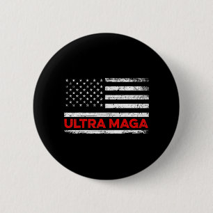 Ultra Maga United State-Flagge Button