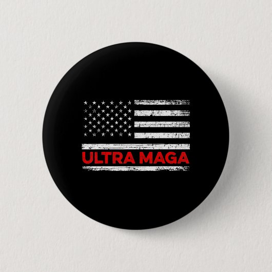 Ultra Maga United State-Flagge Button (Vorderseite)