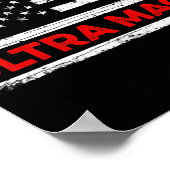 Ultra Maga United State-Flagge Poster (Ecke)