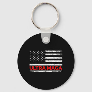 Ultra Maga United State-Flagge Schlüsselanhänger