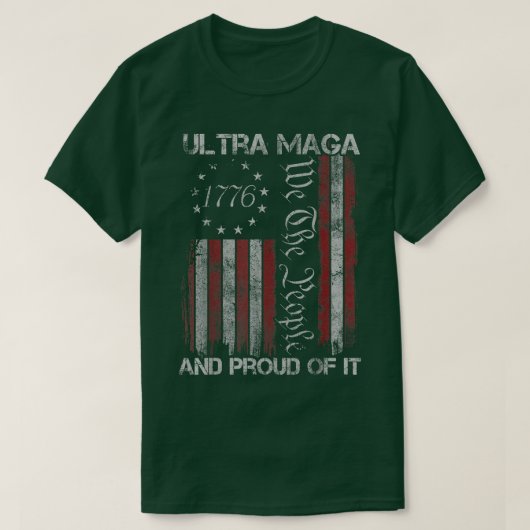 Ultra Maga wir die Menschen und Stolz der IT lusti T-Shirt (Design vorne)