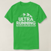Ultra-Marathon nicht genug Ultra-Running-Geschenk T-Shirt (Design vorne)