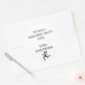 Ultra-Marathon Runder Aufkleber (Umschlag)