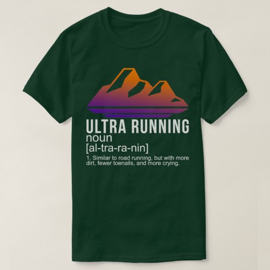 Ultra-Marathon-Runner-Geschenk T-Shirt (Design vorne)