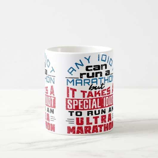 Ultra Marathon Runner Ultramarathon Running Funny Kaffeetasse (Mittel)