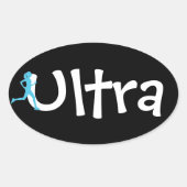Ultra-Marathon-Sticker Ovaler Aufkleber (Vorderseite)