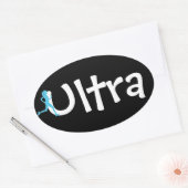 Ultra-Marathon-Sticker Ovaler Aufkleber (Umschlag)