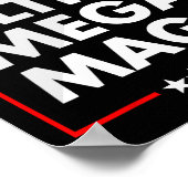 Ultra Mega Maga Trump Liberal Unterstützer Republi Poster (Ecke)