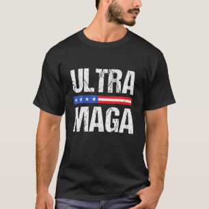 Ultra Mega Trump 2024 Proud ULTRA MAGA mit USB Fl T-Shirt
